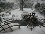 Garten im Schnee